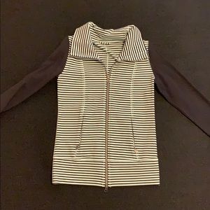 Lululemon jacket, mint and black striped